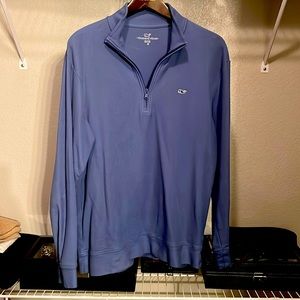 Vineyard Vines Men's Saltwater Quarter-Zip Pullover Sweater- Size Medium